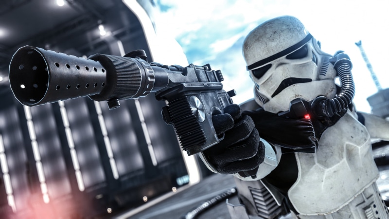 Star Wars, holding, helmet, men, unrecognizable person, wars, close-up, star, uniform, protection, Battlefront, digital, clothing, outdoors, headwear, 2K