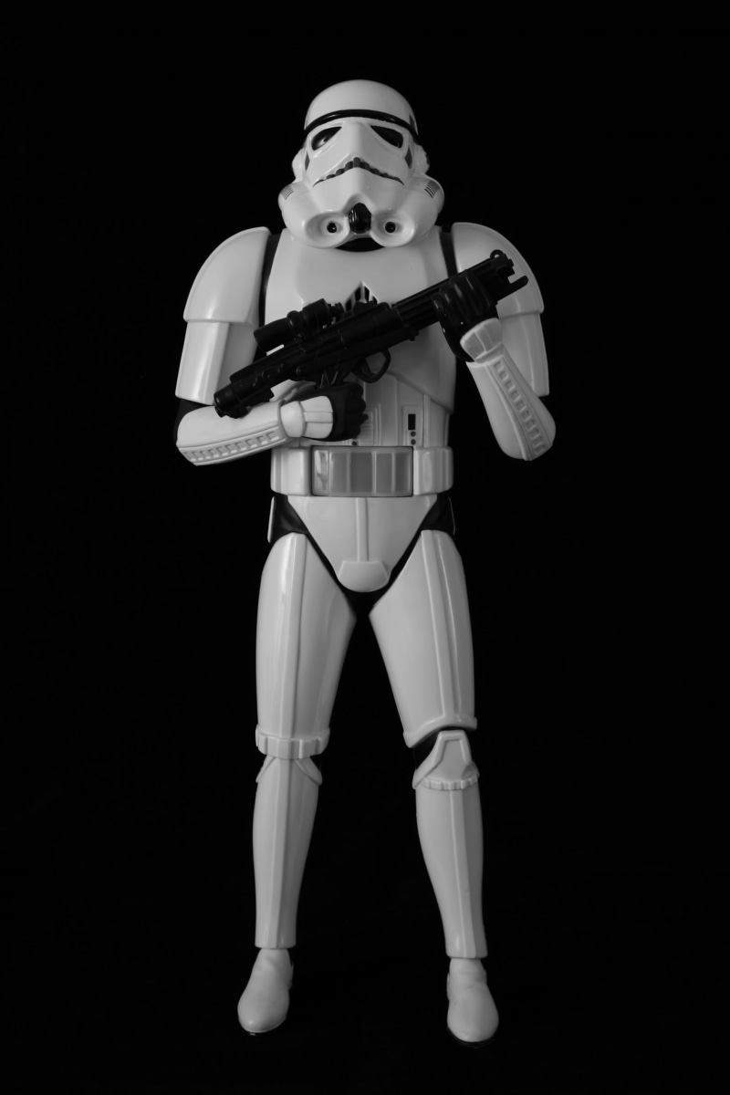 holding, action, models, cut out, 2K, performance, toys, star wars, black, full length, studio shot, toy, background, standing, warrior, skill, isolated On Black