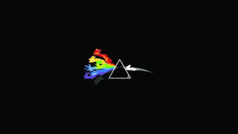 1920x1080, 1080P, eevee, triangle, trough, moon, side, dark, digital art