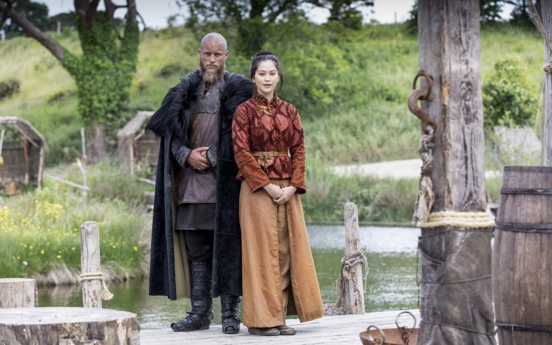 Vikings (TV series), Ragnar Lodbrok, traditional clothing, Dianne Doan, TV, actor, 1080P, men, Yidu, Travis Fimmel, women, actress