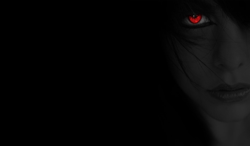 selective coloring, face, 720P, red eyes, black background