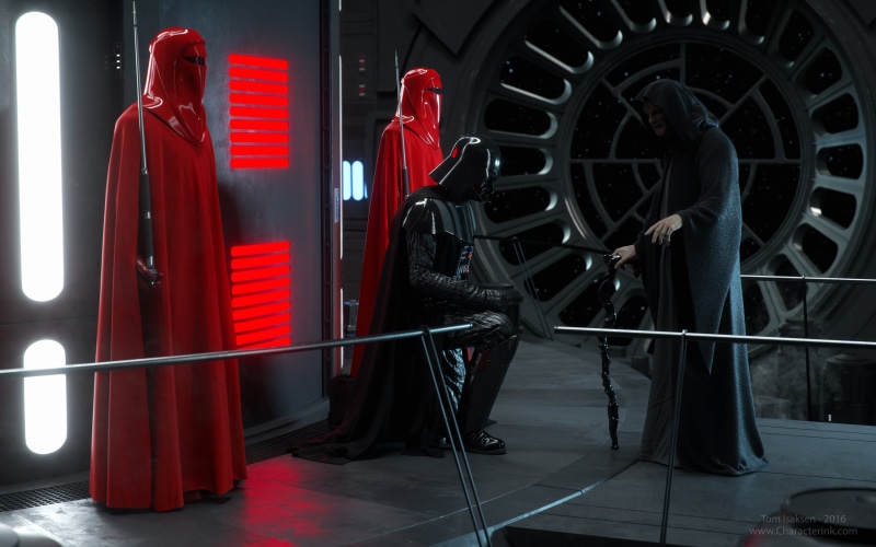 science fiction, 2K, Star Wars, ArtStation, Star Wars Villains, imperial guard, Darth Vader, Emperor Palpatine, artwork