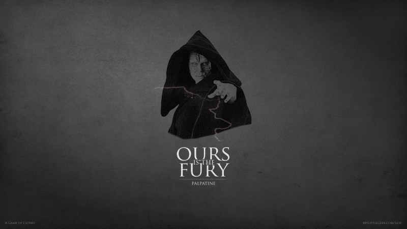 Game of Thrones, 1080P, House Baratheon, Star Wars, crossover, Emperor Palpatine, humor