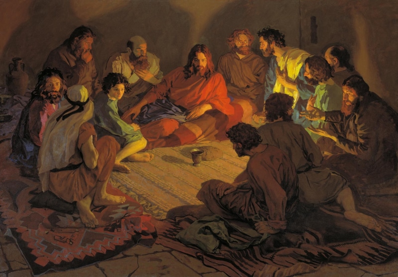 The last supper, 1080P, The twelve apostles, Jesus Christ, Popov Andrey
