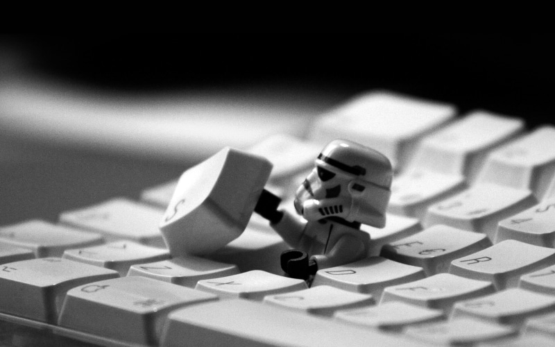 4K, storm, keyboard, starwars, trooper, film