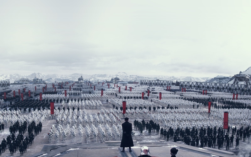 starwars, awakens, 4K, built structure, nature, cloud - sky, force, crowd, order, day, cold temperature, walking, sky, building exterior, real people