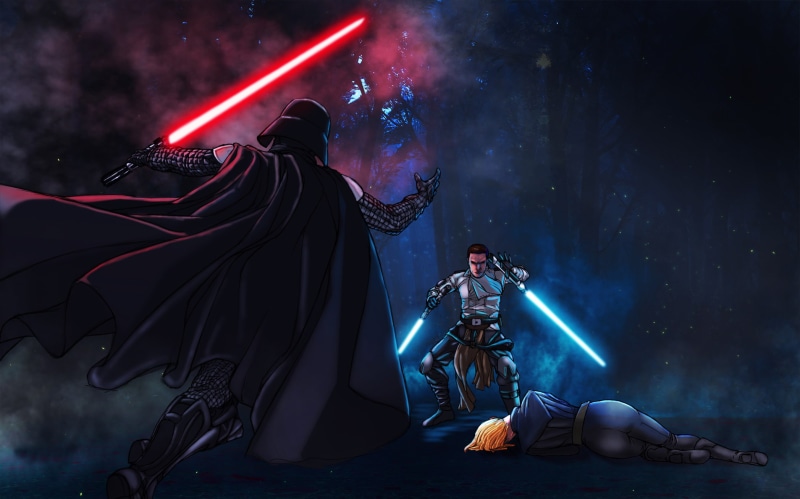 holding, Anakin Skywalker, star, arts culture and entertainment, wars, illuminated, 1080P, clothing, Darth Vader, stage - performance space