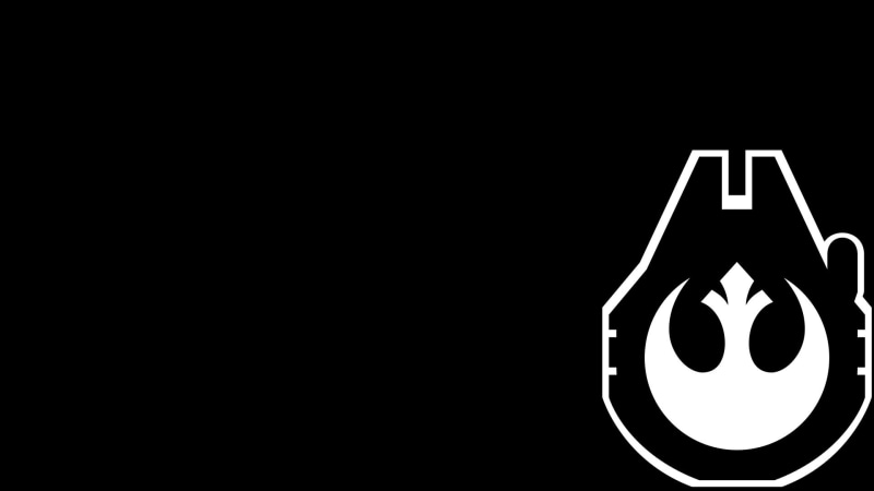 white, 1080P, black, Rebels, Han solo, logo, Star wars