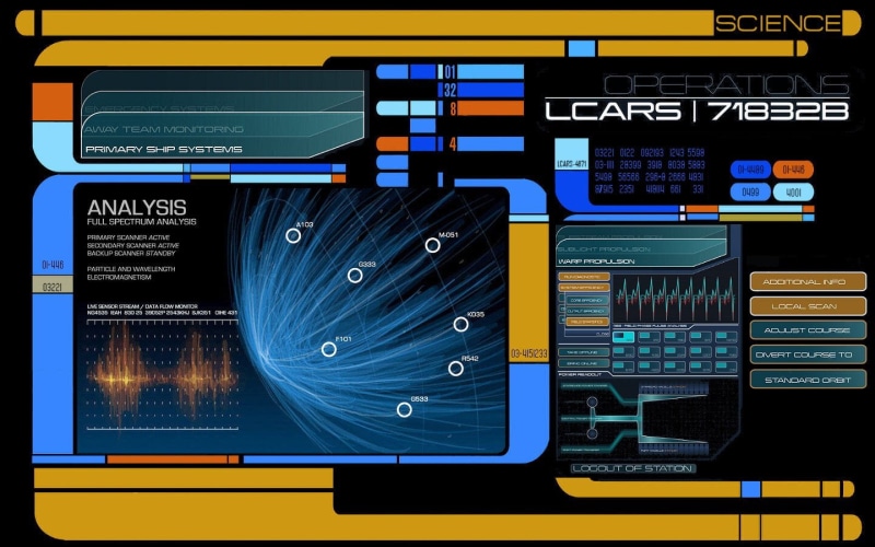 LCARS, 720P, Star Trek, Star Wars