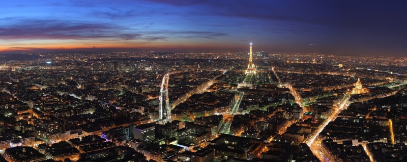 night, 2K, dual, monitor, paris
