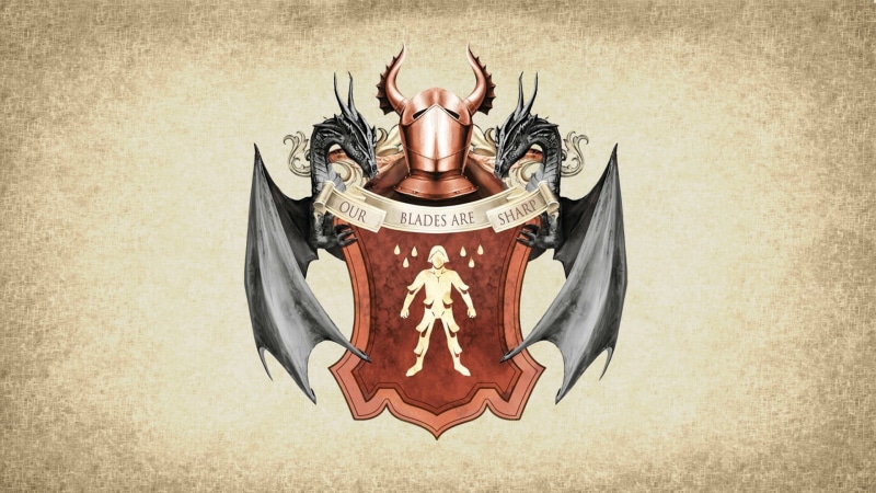 spirituality, close-up, creativity, wall - building feature, no people, religion, mammal, human representation, logo, coats of arms, antler, Game of Thrones