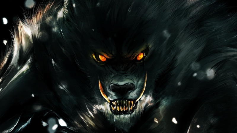 1080P, sharp, art, sharp teeth, digital art, glowing eyes, glowing, monster, fantasy, eyes, teeth, digital, fantasy art
