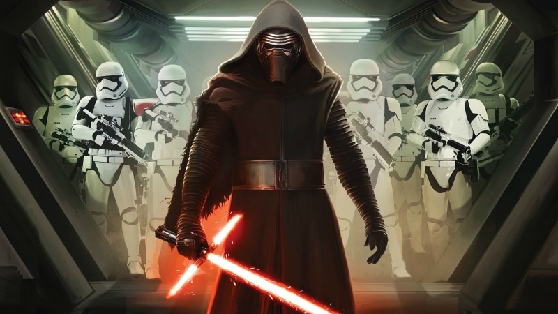 stormtrooper, lightsaber, wars, star, force, vii, kylo, awakens, episode, star wars episode vii: the force awakens, 4K, ren, kylo ren