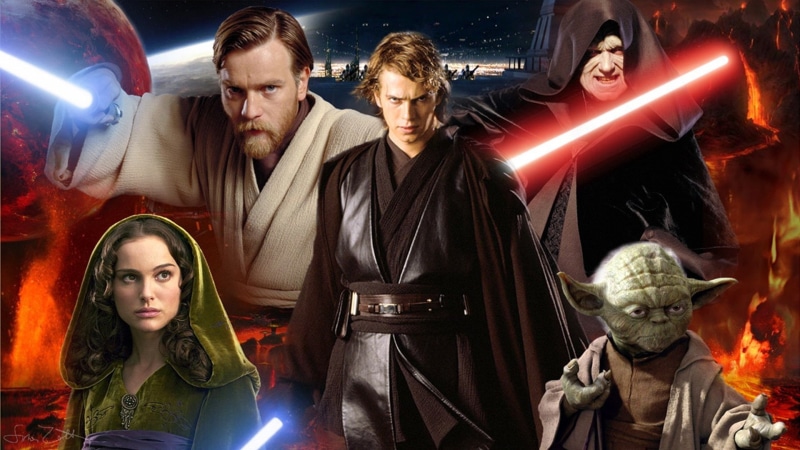 1080P, Padmé Amidala, Darth Sidious, Obi-Wan Kenobi, Yoda, Star Wars Episode III: Revenge of the Sith, Star Wars, Anakin Skywalker