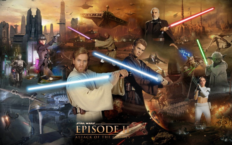 Count Dooku, Star Wars, Obi-Wan Kenobi, Star Wars Episode II: Attack Of The Clones, Jango Fett, C-3PO, Mace Windu, 1080P, Yoda, Padmé Amidala, Anakin Skywalker