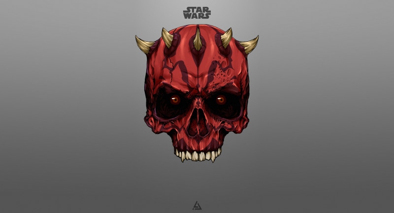 4K, Art, Figure, Minimalism, Leo Tanguin, Dark, Star Wars, Maul, Dark Side, Background, Darth, by Leo Tanguin, Sith, Darth Maul