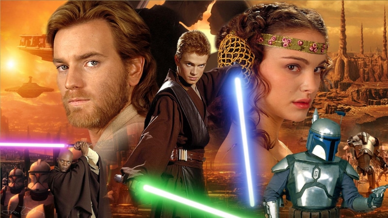 indoors, looking, men, women, togetherness, portrait, males, young women, young men, group of people, nightlife, Anakin Skywalker, Star Wars Episode II: Attack Of The Clones