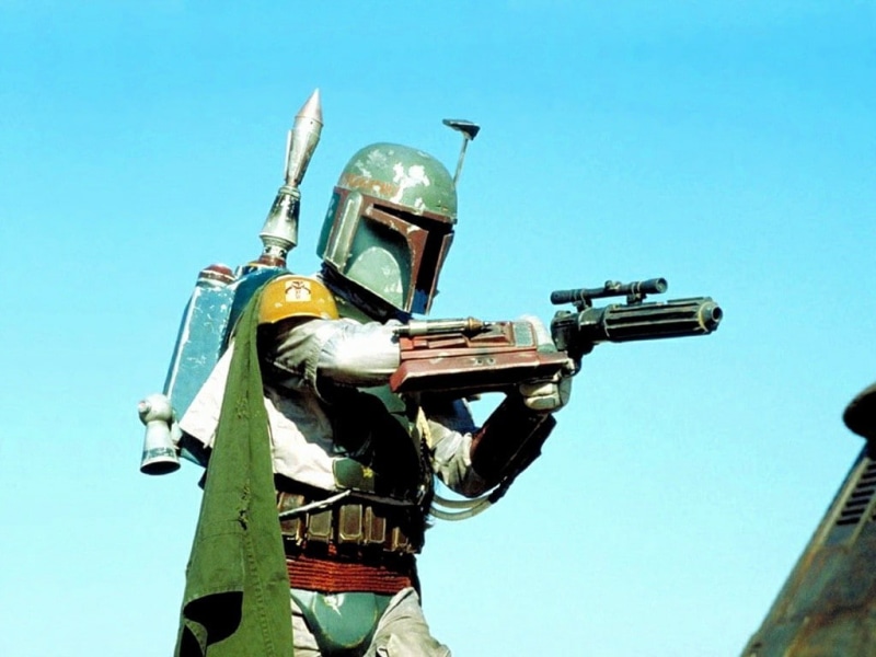 helmet, clear sky, safety, mode of transportation, security, nature, protection, sky, outdoors, Star Wars, gun, low angle view, no people, military, blue