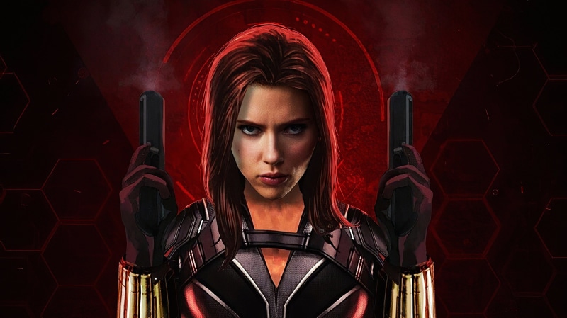 Scarlett Johansson, 2K, Black Widow, Movie, Marvel Comics