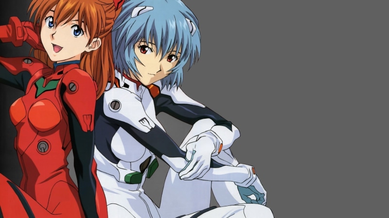 indoors, Ayanami Rei, studio shot, toy, halloween, horror, black background, Asuka Langley Soryu, cartoon, anime, representation, human representation
