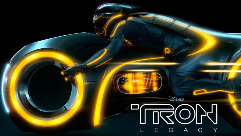 car, yellow, communication, motion, motor vehicle, 1080P, Tron: Legacy, transportation, text, gold colored, sign, arts culture and entertainment, illuminated