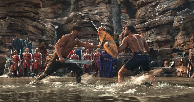 Erik Killmonger, 1080P, Black Panther (Marvel Comics), Movie, Chadwick Boseman, Michael B. Jordan, Black Panther