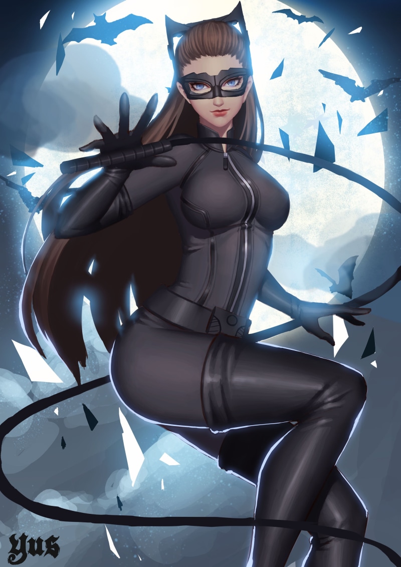 beautiful people, fashion, Batman, blue eyes, futuristic, 4K, young adult, females, beauty, mystery, anime, indoors, technology, beautiful woman, superhero