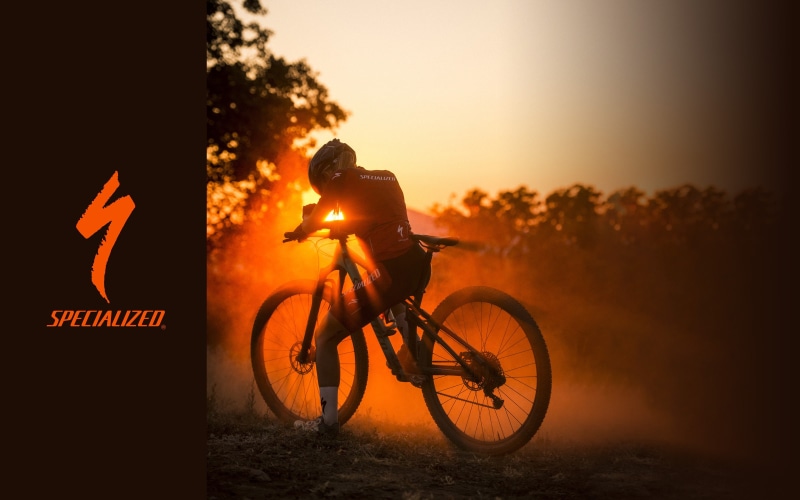 sunset, bicycle, racer, cycle, 2K, mtb, sport, led, specialized, Cycling, race, sun, rays, the sun, light, spesh, bike