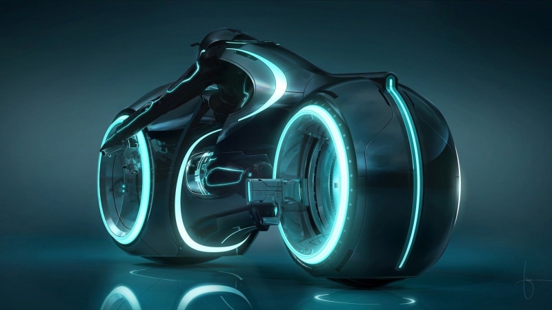 1080P, Tron, Light Cycle, movies, motorcycle, Tron: Legacy