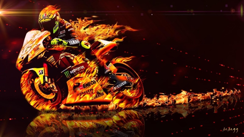 1080P, motion, blurred motion, representation, arts culture and entertainment, outdoors, night, art and craft, creativity, valentino rossi, orange color