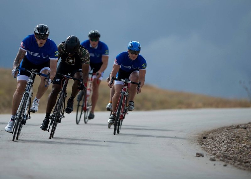 bicycle, four, determination, sport, competitive sport, adult, competition, 1080P, fast, cycling, biking, activity, helmet, road, riders, bicycles, fitness