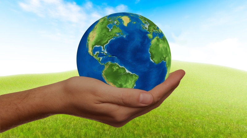 protection, environmental issues, symbol, environment, humanity, illustration, world, digital composite, planet earth, eco, planet - space, current, together