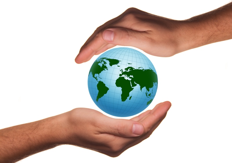 human body part, white background, handful of, communication, business, human Hand, 4K, globe, global business, responsibility, finger, world, earth, planet - Space