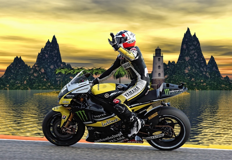 black, bike, ホンダ, motor Racing Track, Palm Island, motorcycle  leathers, competition, engine, Husqvarna, Kawasaki, yellow, Daytona, Honda, 革, weekend, cycling