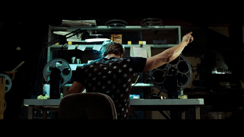 seat, lifestyles, real people, business, human arm, table, occupation, shirt, adult, standing, men, casual clothing, transparent, Fight Club, black, gesturing