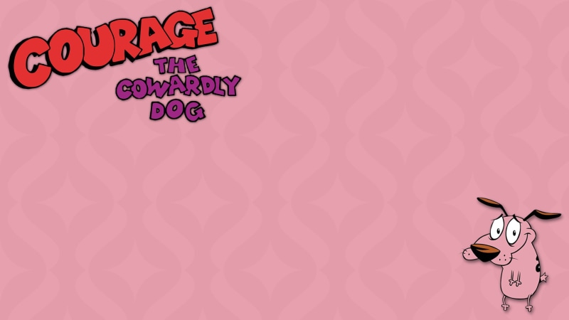 Courage the Cowardly Dog, indoors, copy space, text, sign, backgrounds, love, art and craft, TV Show, floral pattern, handwriting, western script
