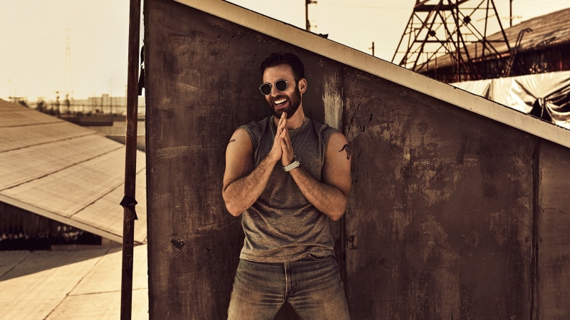 American, Chris Evans, 1080P, Actors, Smile, Actor, Sunglasses, Beard