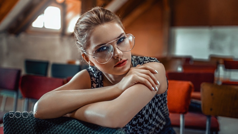 young adult, females, sitting, one person, contemplation, 1080P, depth of field, Carla Sonre, beautiful woman, indoors, hair, beauty, emotion, portrait