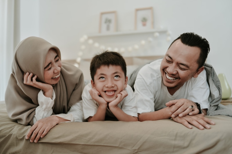 embracing, males, laughing, joy, kid, playful, bonding, brother, mom, happy, hijab, lembang, arabic family, boys, domestic Life, childish, cheerful, indoor