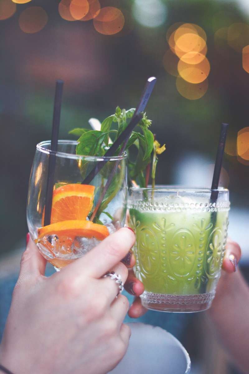 body part, hand, freshness, food, finger, drinking, focus on foreground, one person, drinking straw, herbs, longdrink, mint leaf - culinary, drink, refreshment