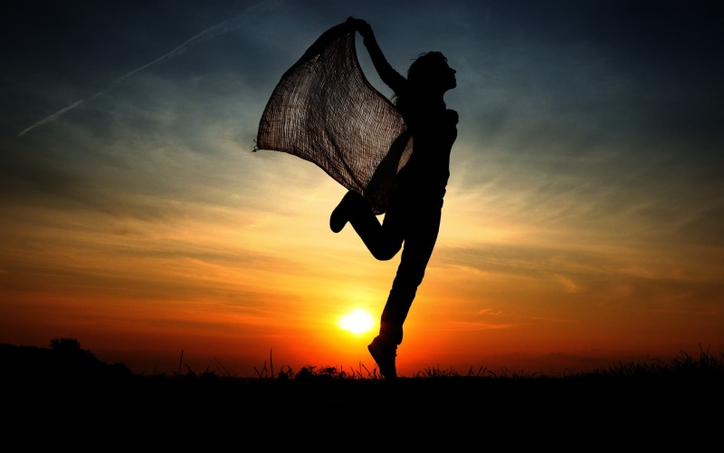 sunset, cheerful, 1080P