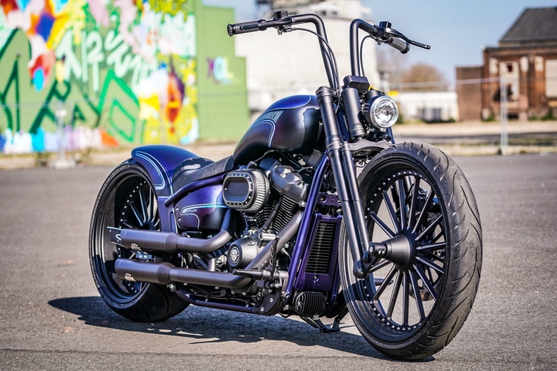 graffiti, Harley-Davidson, 1080P, Heavy bike, modified, custom, motorcycle, Harley Davidson