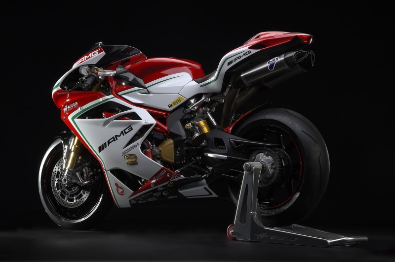 auto racing, exhaust pipes, AMG Line, studio shot, MV Agusta F4 RC, no people, night, motorsport, sports race, luxury, metal, speed, side view, MV agusta