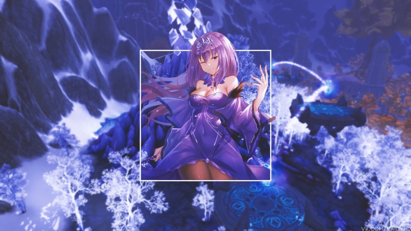 Fate/Grand Order, 4K, anime, Scathach ( Fate/Grand Order ), picture-in-picture, anime girls