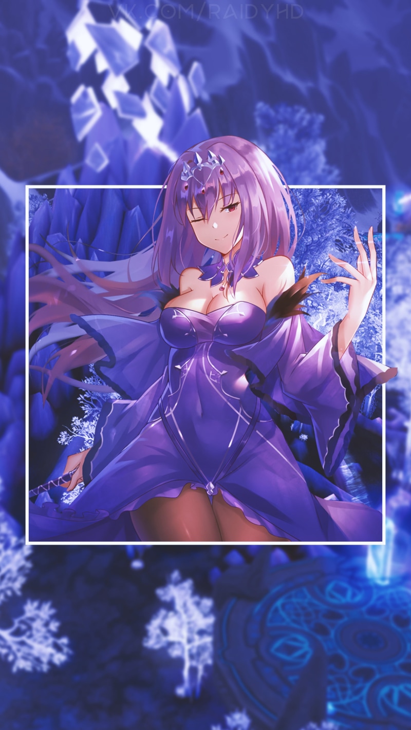 Scathach ( Fate/Grand Order ), Fate/Grand Order, picture-in-picture, 4K, anime girls, anime