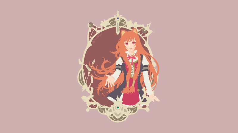 anime girls, simple background, long hair, Tate no Yuusha no Nariagari, Raphtalia, anime, 4K
