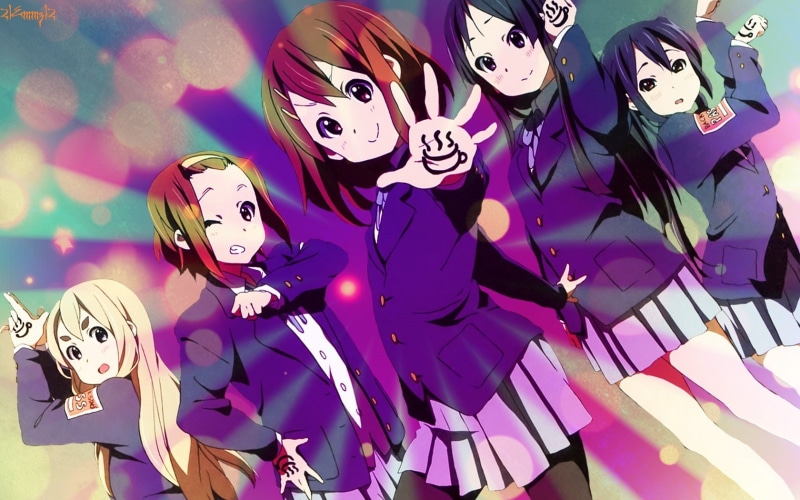 k-on, indoors, comic Book, human representation, characters, representation, hirasawa yui, gesture, arts culture and entertainment, halloween, night, female likeness