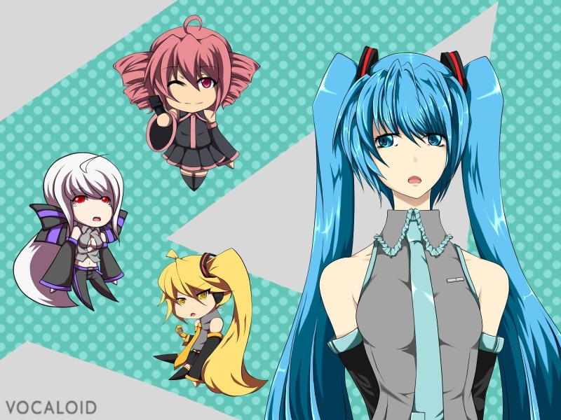 comic Book, people, turquoise colored, mammal, blue, blue background, vocaloid, teenage Girls, akita neru, females, backgrounds, utau, women, clothing