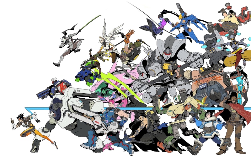 widowmaker, Winston (Overwatch), McCree (Overwatch), Symmetra, Genji (Overwatch), Soldier: 76, Zenyatta (Overwatch), Hanzo (Overwatch), Mei (Overwatch)