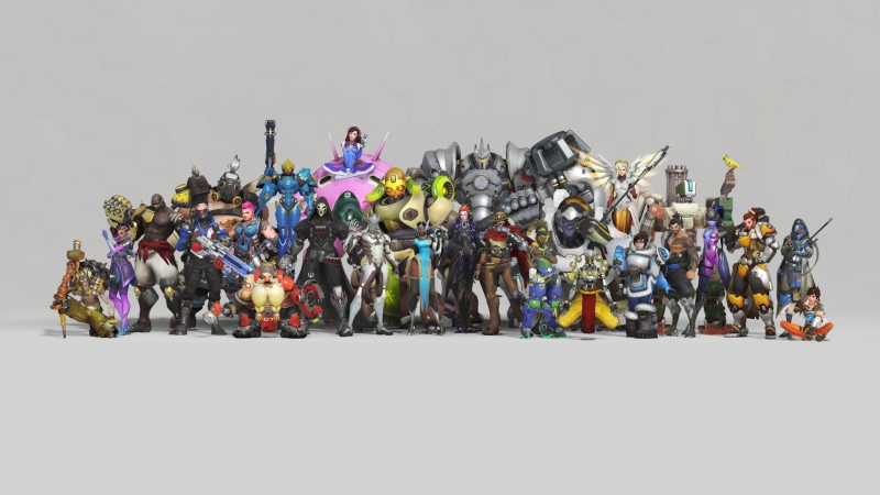 Winston (Overwatch), Tracer (Overwatch), Overwatch, Doomfist (Overwatch), Symmetra (Overwatch), McCree (Overwatch), Reaper (Overwatch), Mei (Overwatch)